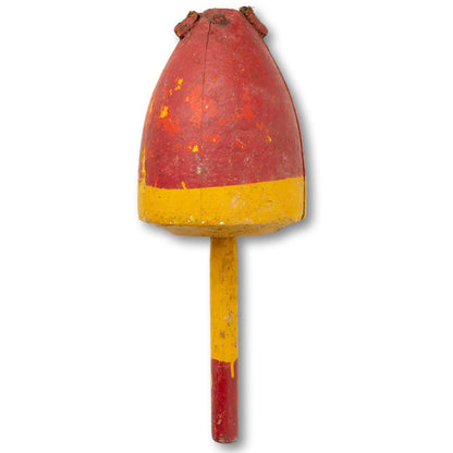 Red And Yellow Wood Buoy