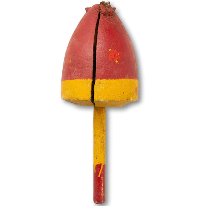 Red And Yellow Wood Buoy