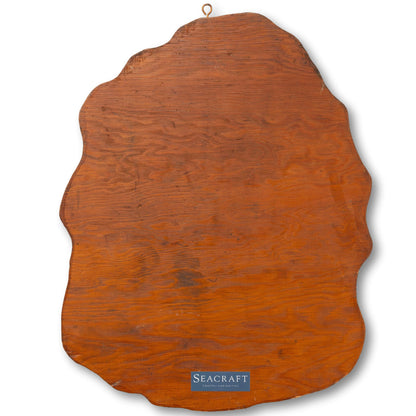 Decoupage Ship On Plaque