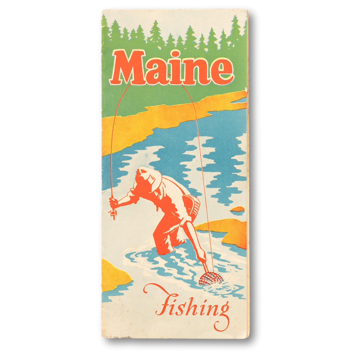 1930 Maine Fishing Travel Brochure