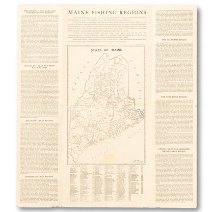 1930 Maine Fishing Travel Brochure