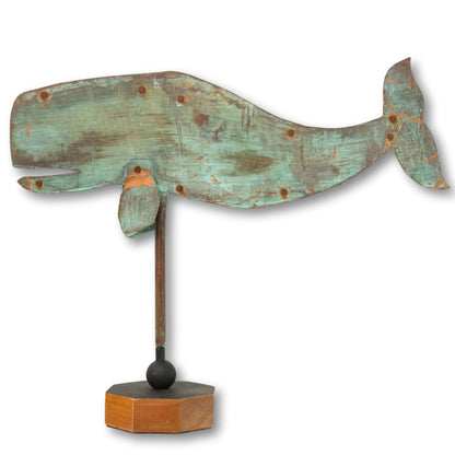 Copper Whale Weather Vane