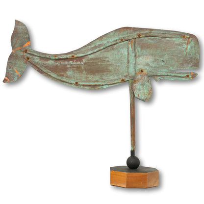 Copper Whale Weather Vane