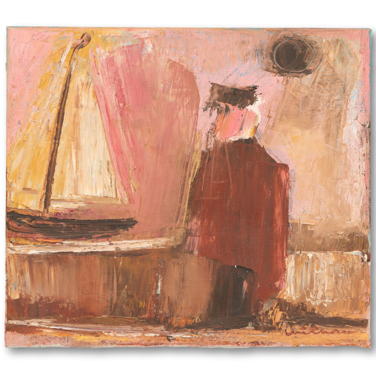 Abstract Painting Of Old Salt