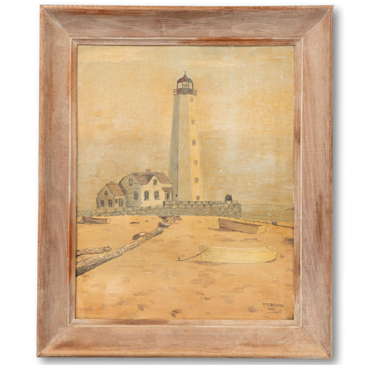 Saybrook Inner Lighthouse Or Lynde Point Lighthouse Painting