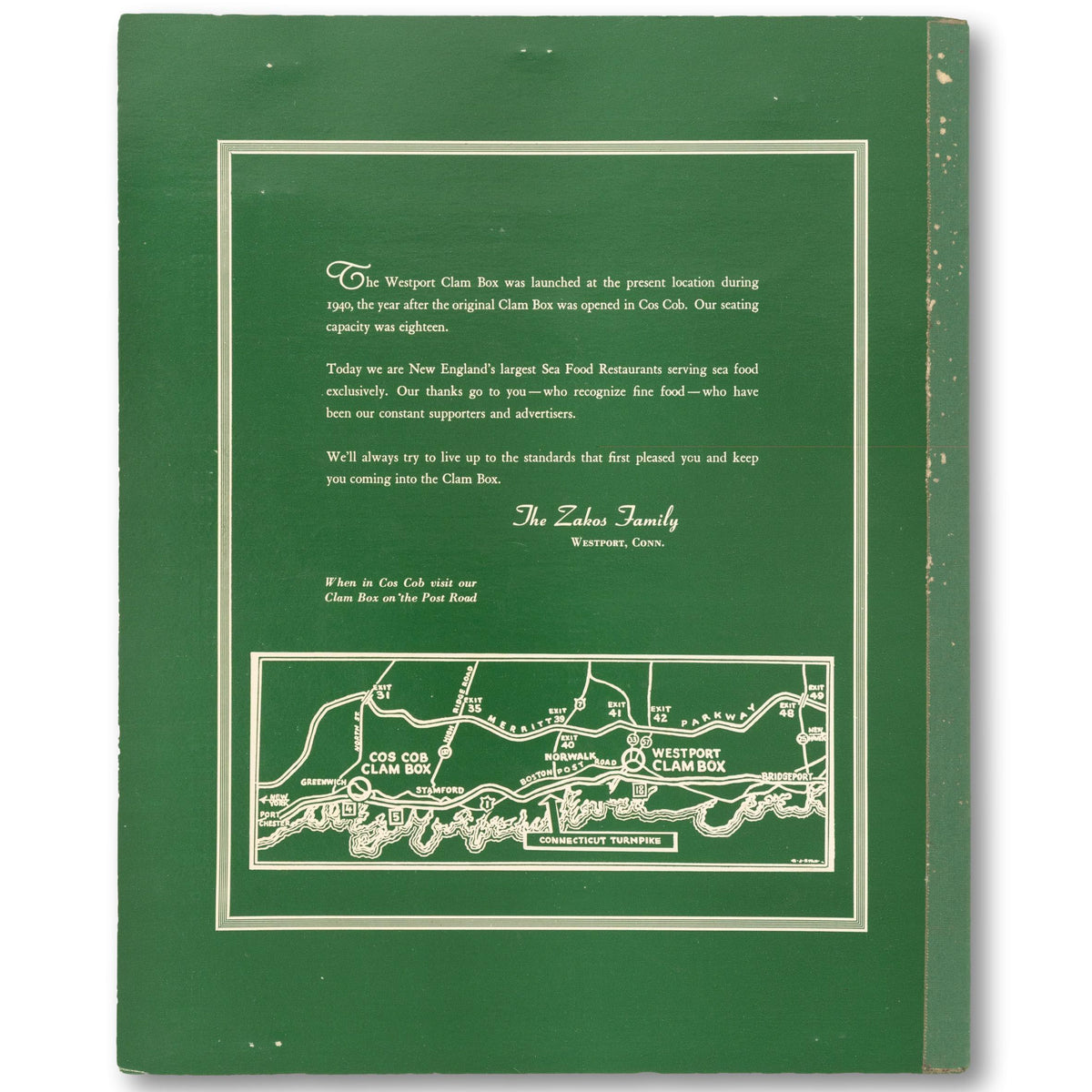Remarkable ClamBox Restaurant Menu