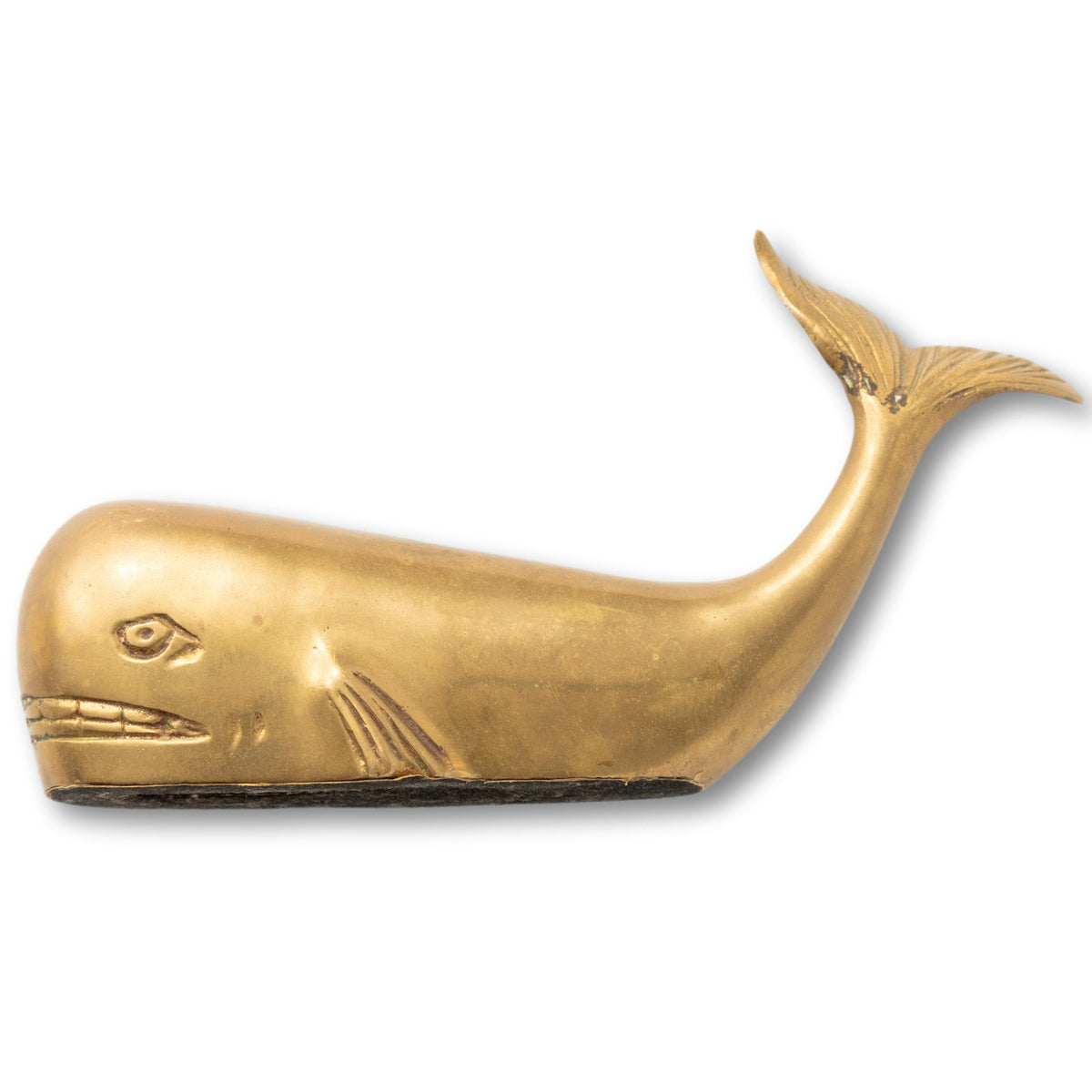 Medium Brass Whale