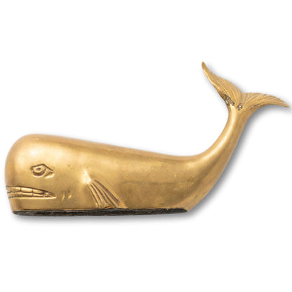 Medium Brass Whale