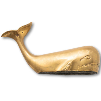 Medium Brass Whale