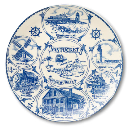 Nantucket Pictorial Souvenir Plate