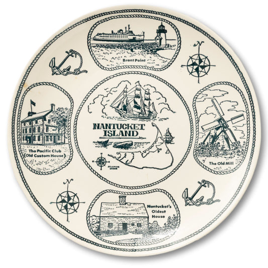 Nantucket Island Ironstone Plate