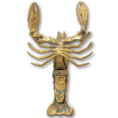 Large Brass Lobster