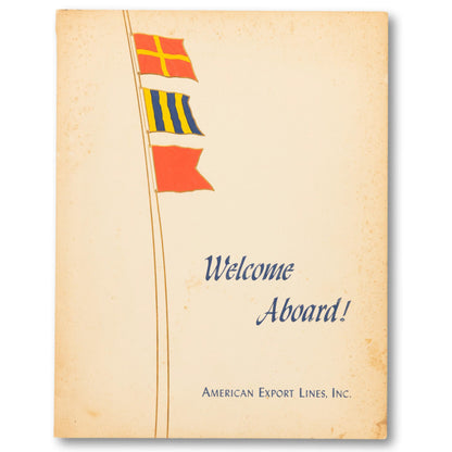 1959 American Export Line Menu