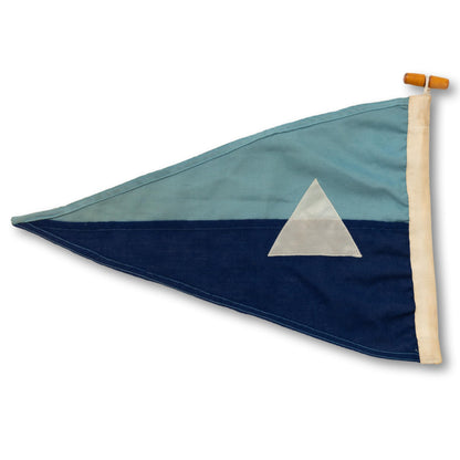 Teal and Navy Burgee
