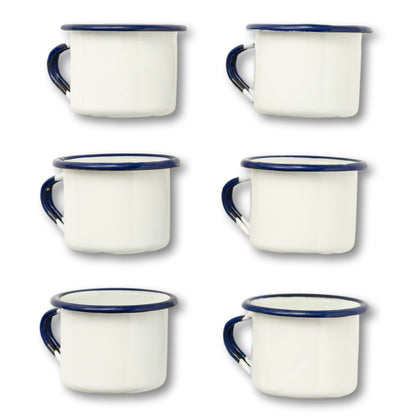 Set of Enameled Nautical Mugs