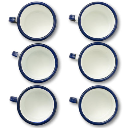 Set of Enameled Nautical Mugs
