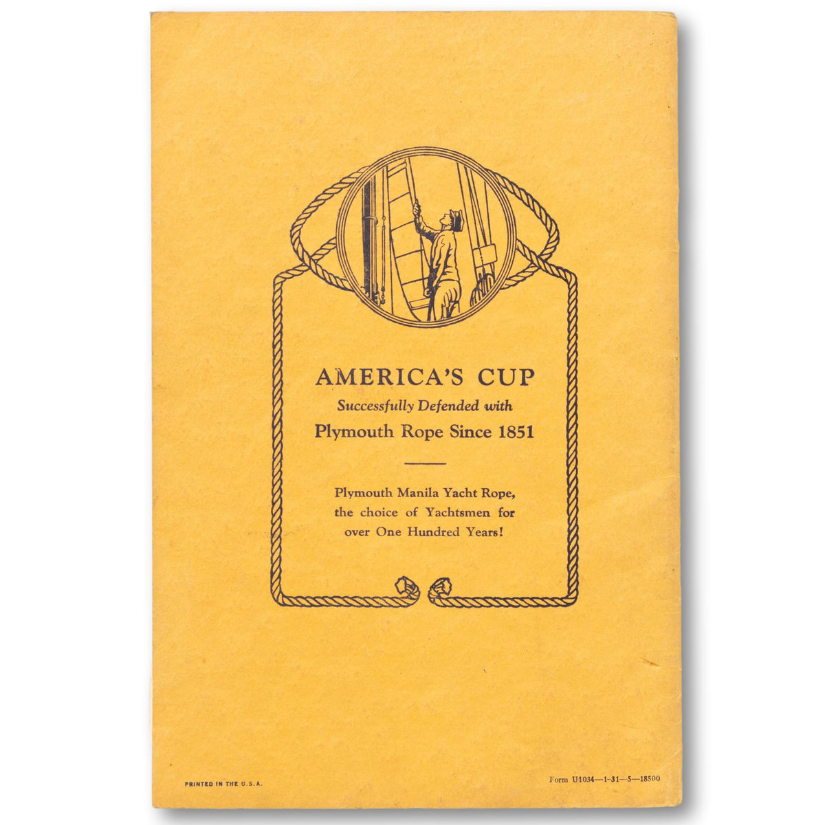1931 Plymouth Cordage Rope Guide
