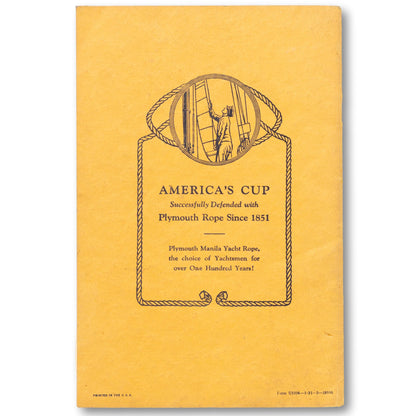 1931 Plymouth Cordage Rope Guide