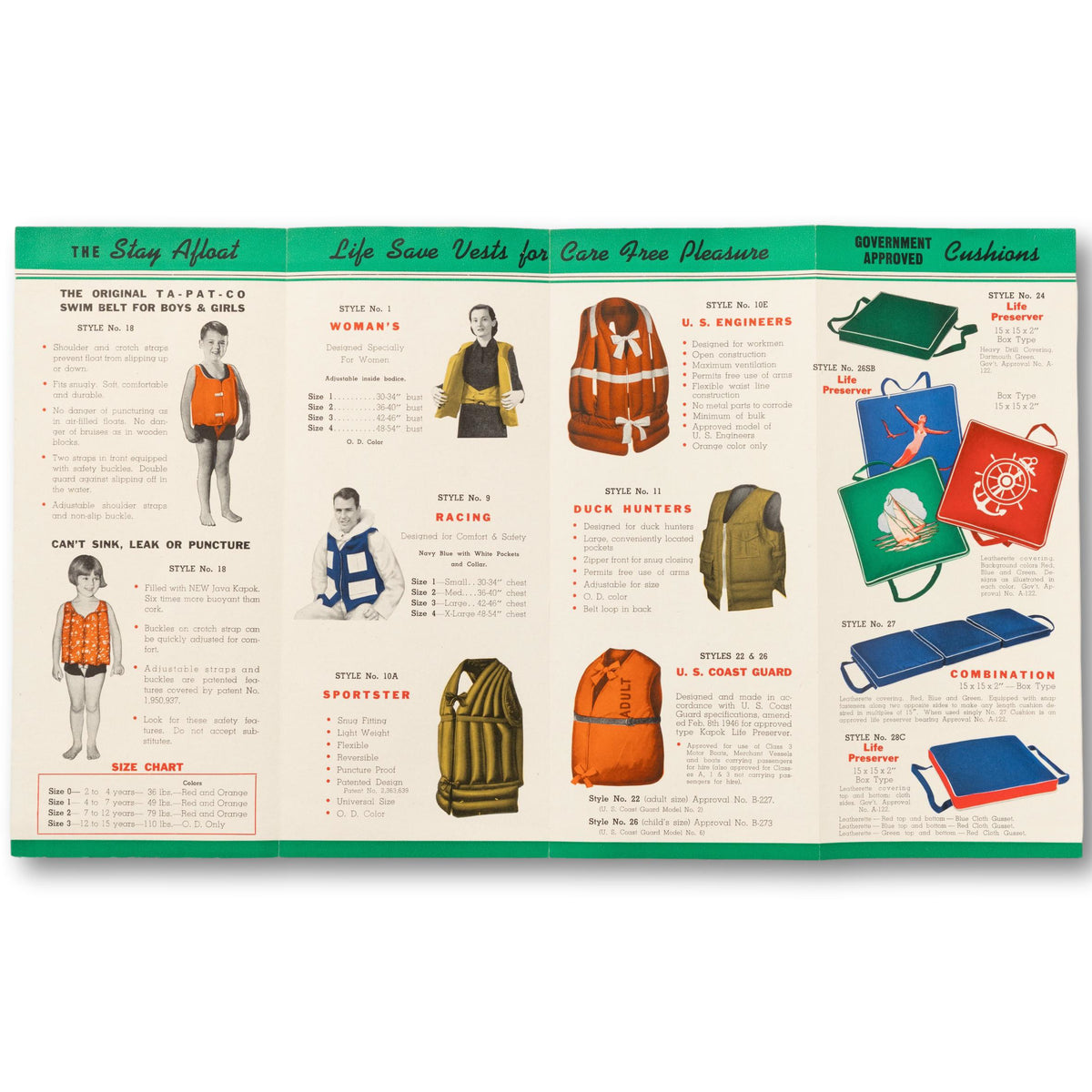 1947 Life Jacket and Flotation Brochure