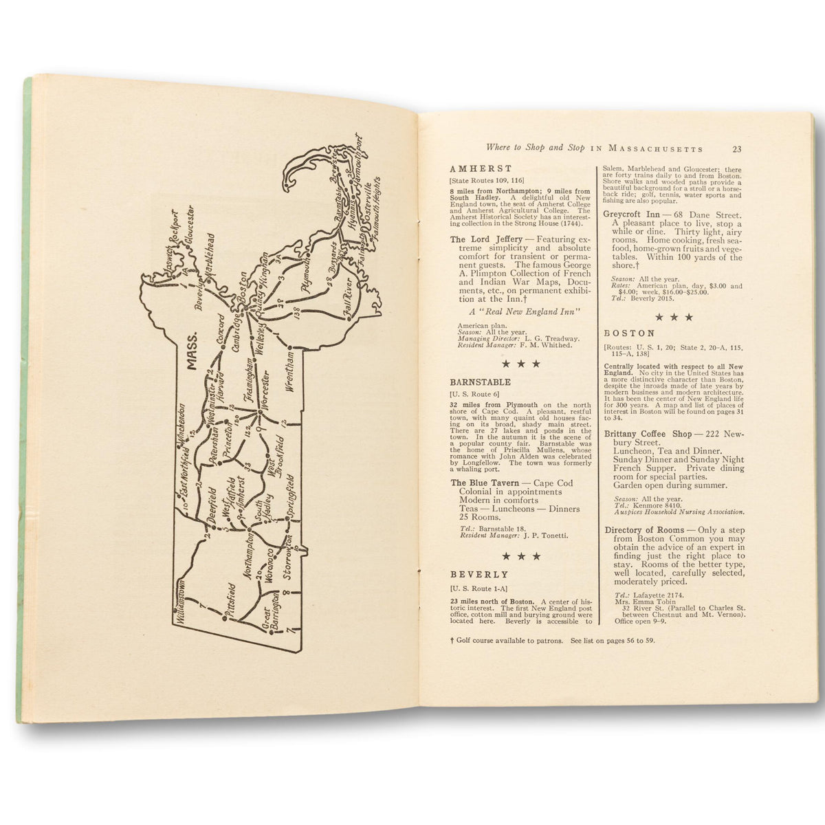 1933 New England Travel Book