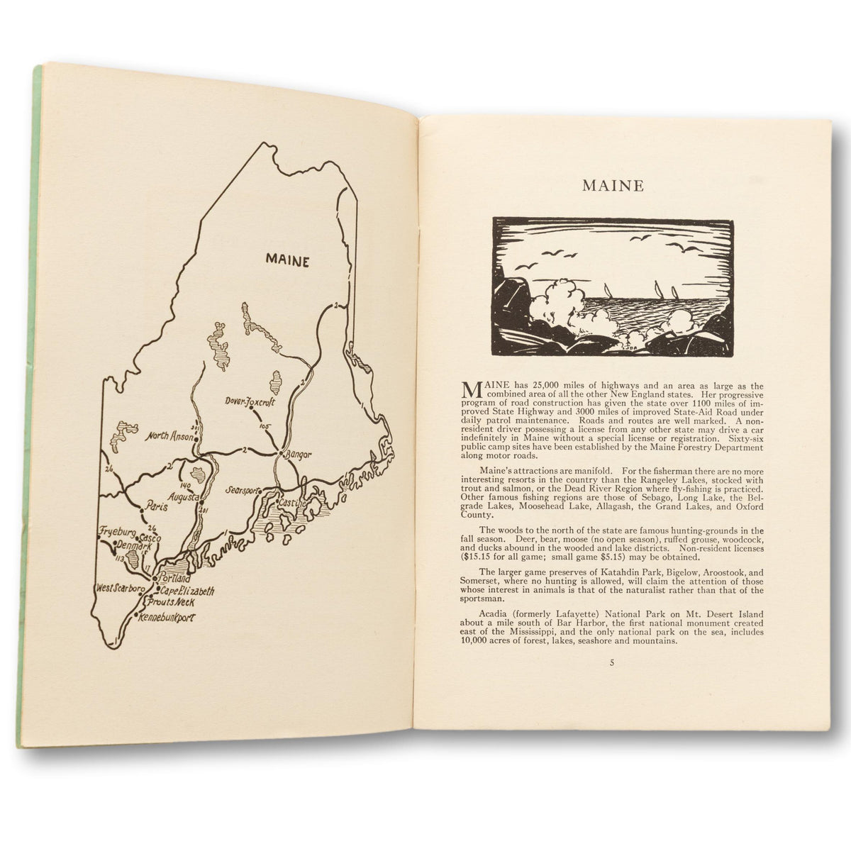 1933 New England Travel Book