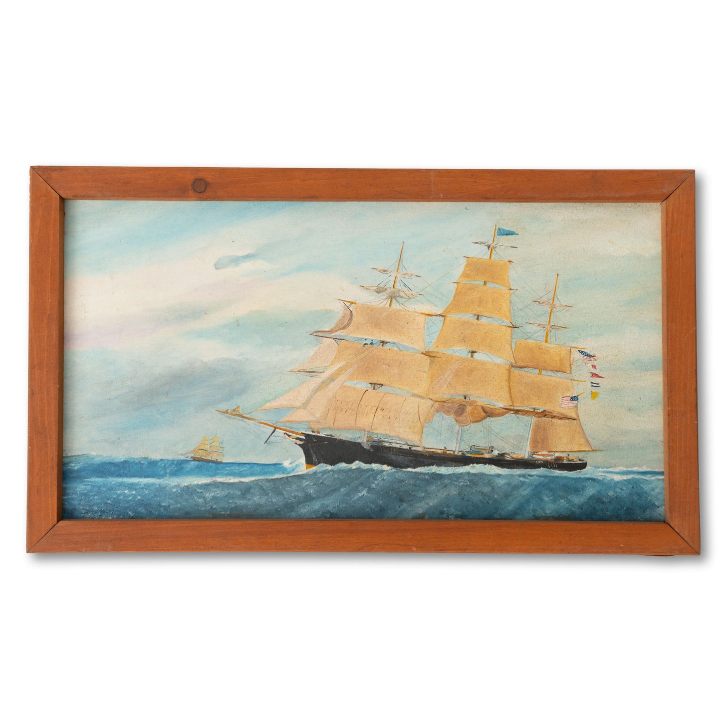 Large Ship Folk Painting
