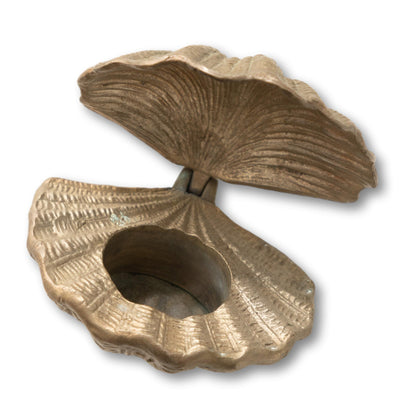 Brass Seashell Stash Box