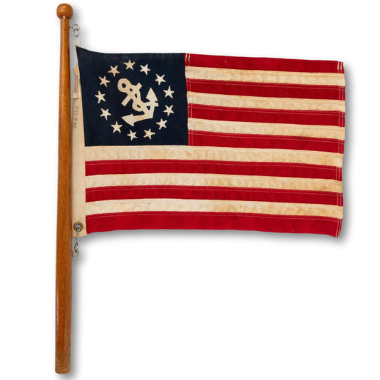 Applique Yacht Ensign on Pole