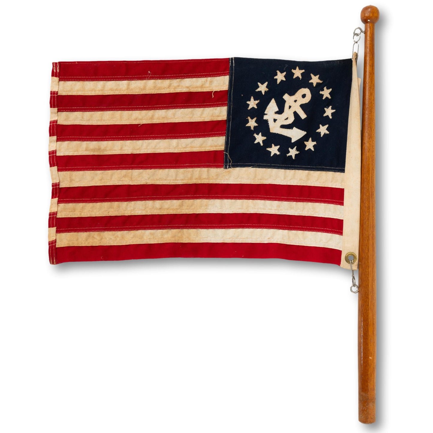 Applique Yacht Ensign on Pole