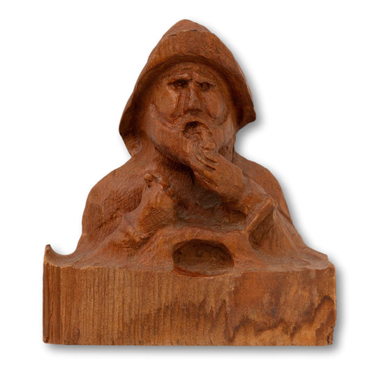 Hand-Carved "Man at the Wheel" Bust
