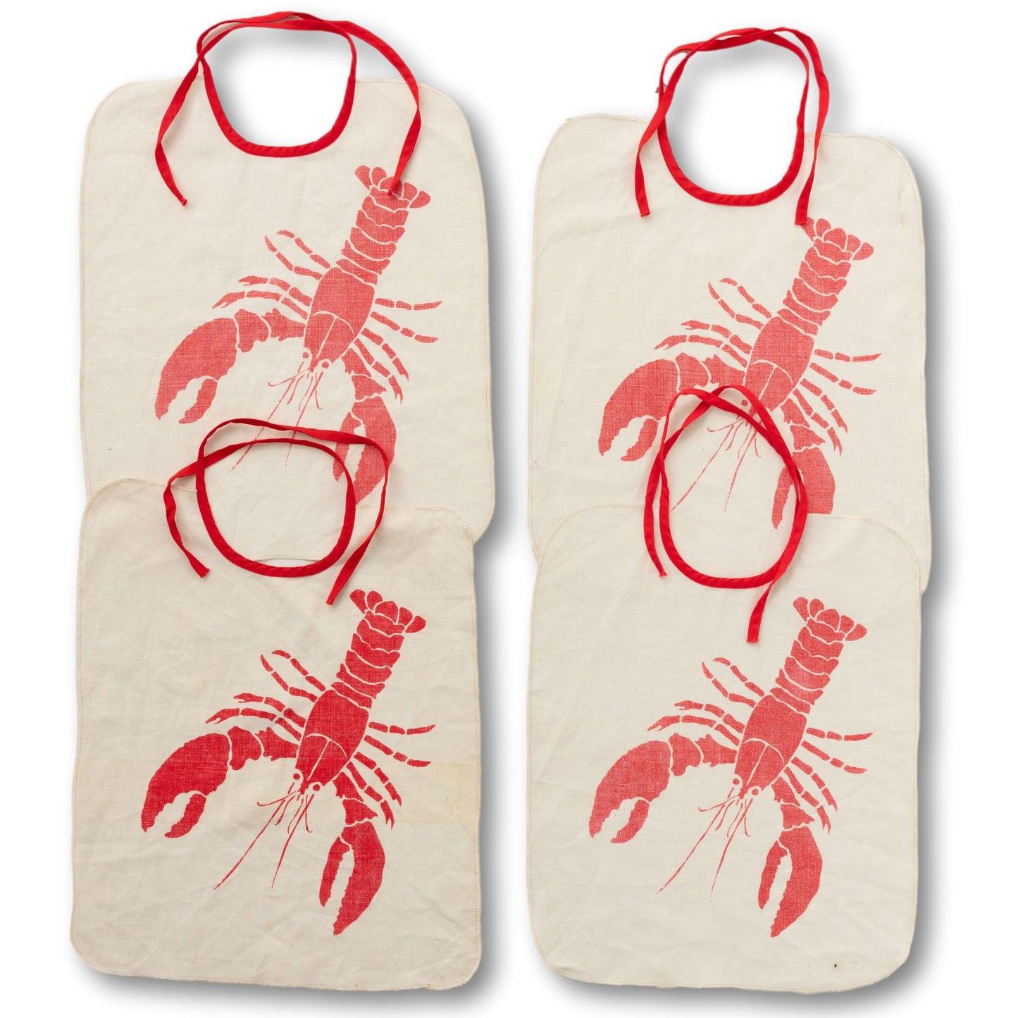 Set of 4 Lobster Bibs