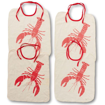 Set of 4 Lobster Bibs