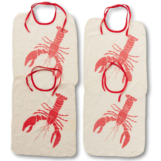 Set of 4 Lobster Bibs