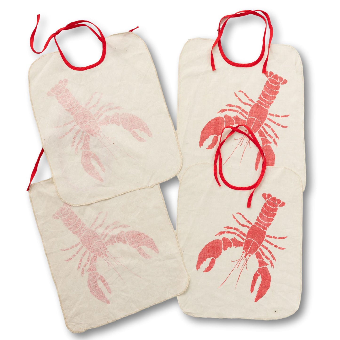 Set of 4 Lobster Bibs