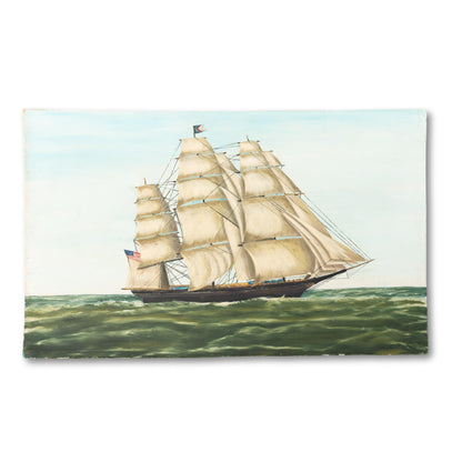 Large Ship Oil Painting