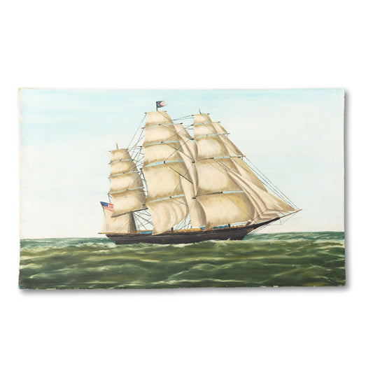 Large Ship Oil Painting