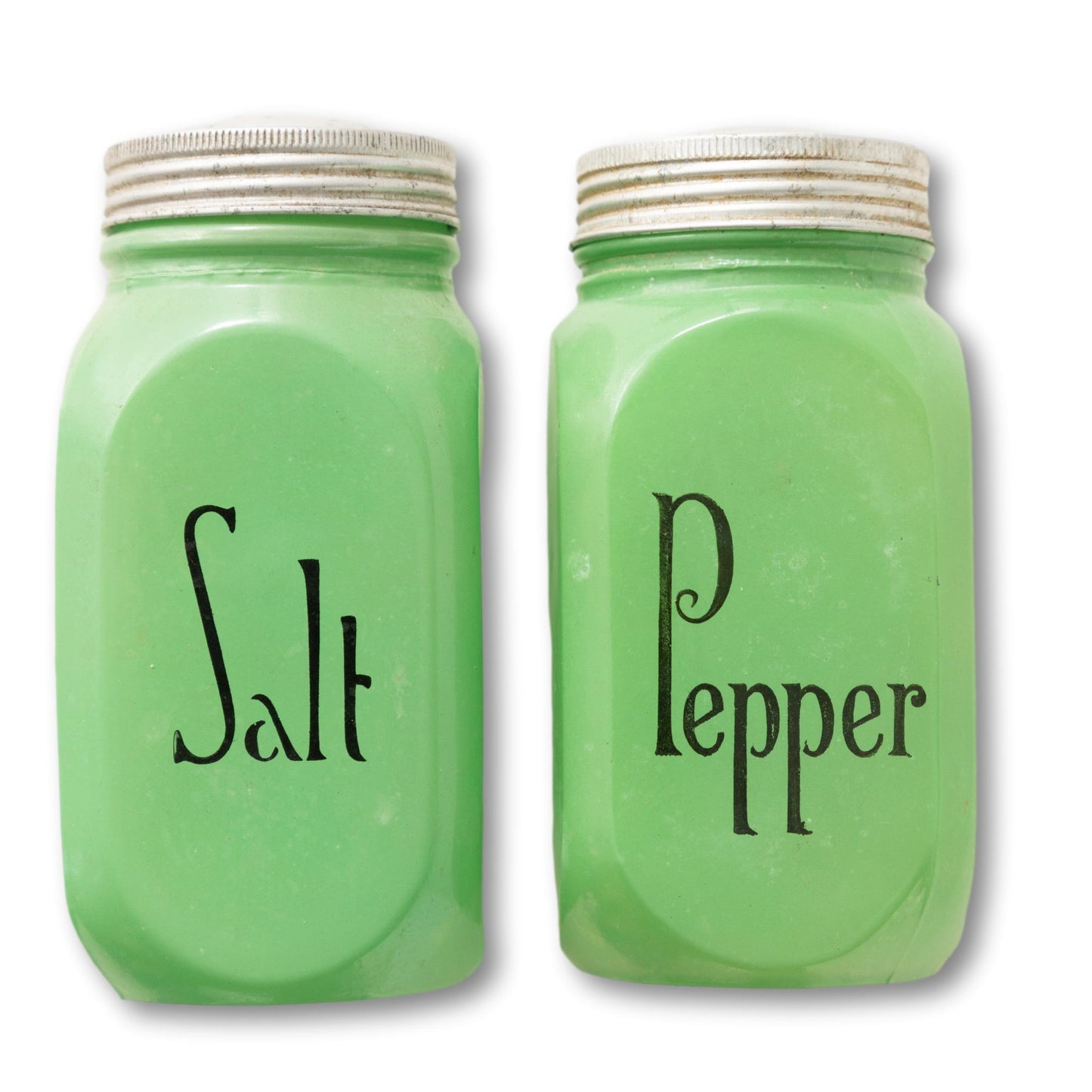 Large Jadeite Salt & Peppers