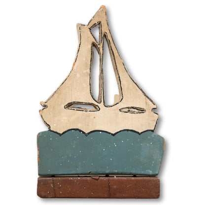 Hand Made Sailboat Book Holder