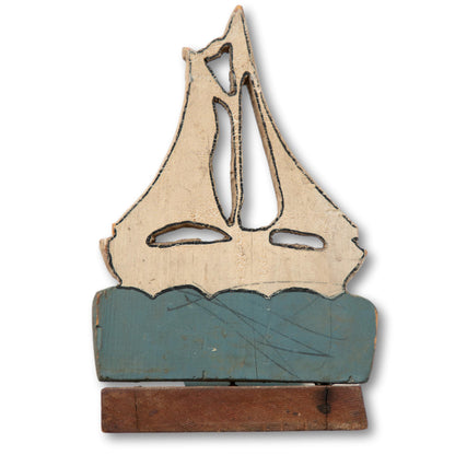 Hand Made Sailboat Book Holder