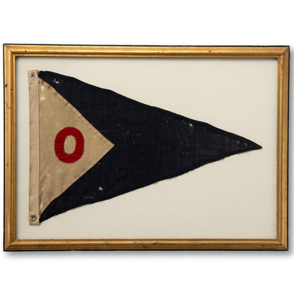 Framed "O" Monogram Flag