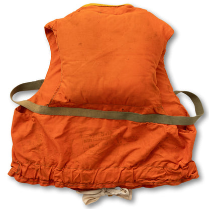 Orange Life Vest, Stamped Boston