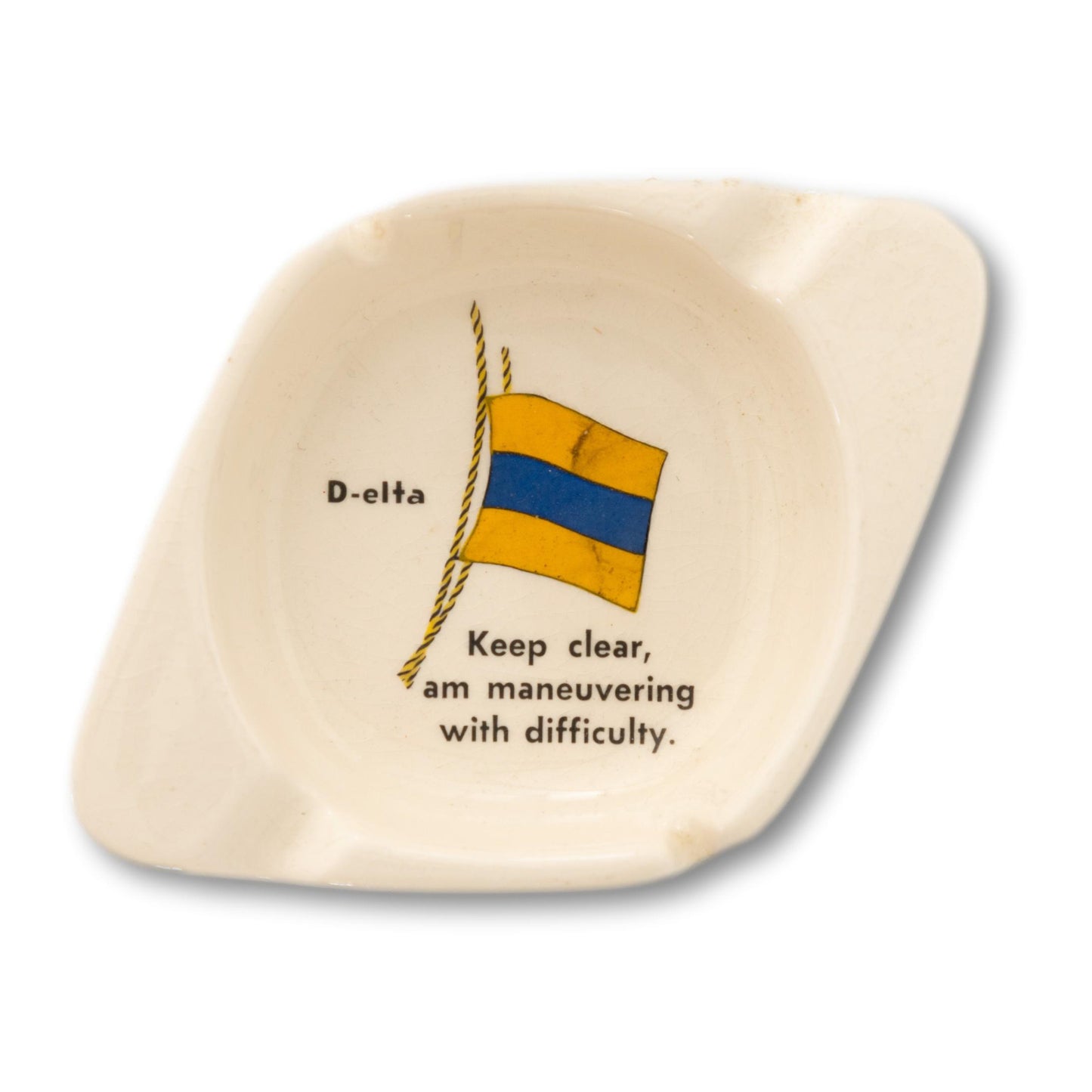 Vintage Signal Flag Ashtray