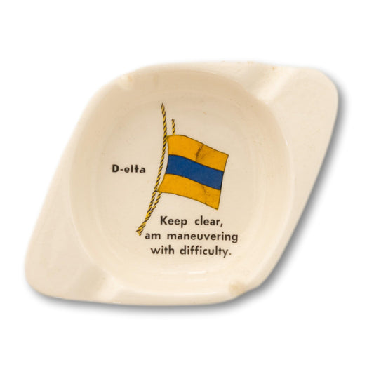 Vintage Signal Flag Ashtray