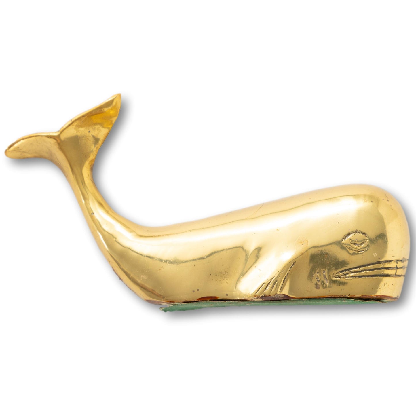 Medium Brass Whale