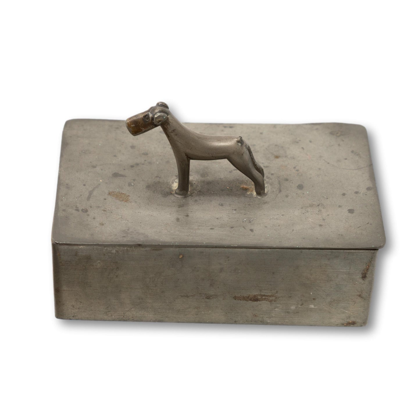 Pewter Dog Cigarette / Stash Box