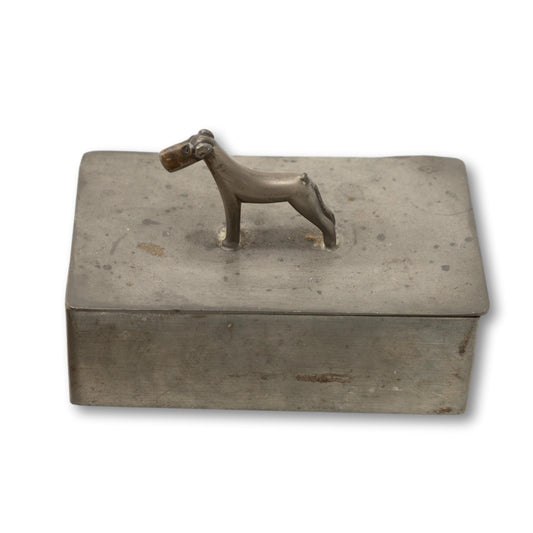 Pewter Dog Cigarette / Stash Box