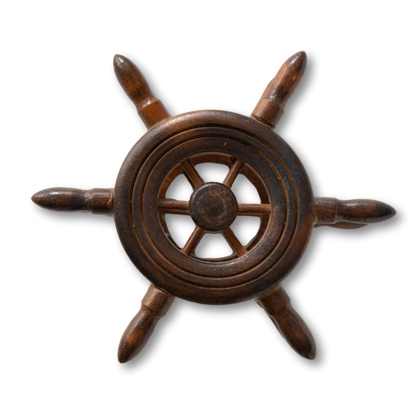 Wood Ships Wheel Napkin Holder