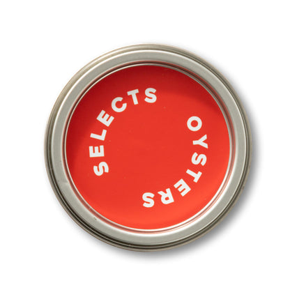 Seacraft "Holiday Pine" Oyster Tin Candle, Green & Red