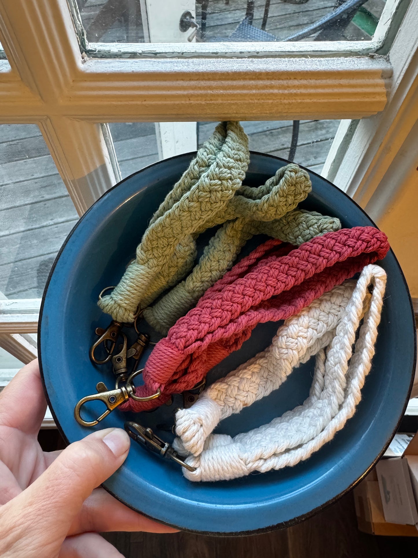 Braided Rope Macrame Keychain/Bag Charm Misc Colors