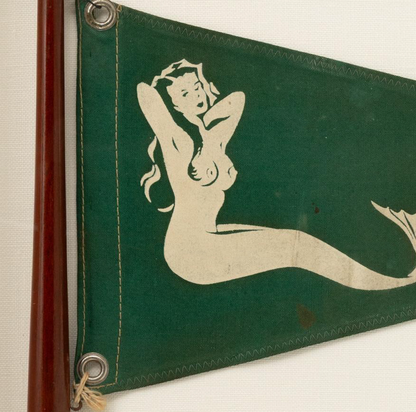 Mermaid Flag in Shadow Box
